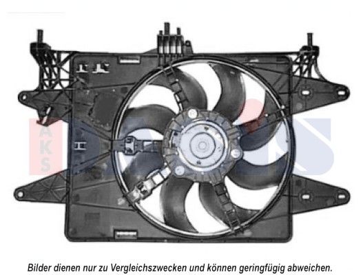 AKS DASIS ventiliatorius, radiatoriaus 088059N
